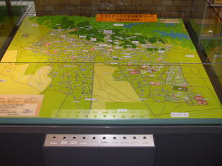 歴史散策コース（市域）模型