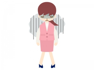 困る女性