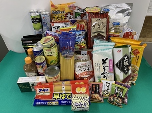 2月のおもちよりいただいた食品の写真