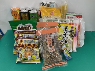 3月のおもちよりいただいた食品の写真