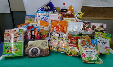 11月の寄付食品の写真