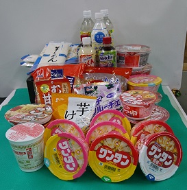 10月の寄付食品の写真