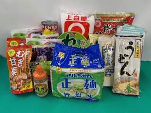 8月の寄付食品の写真