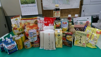 寄付食品の写真