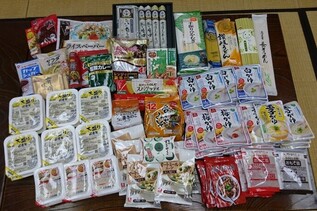 寄付食品の写真