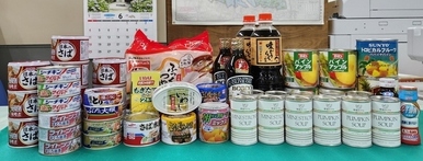 寄付食品の写真