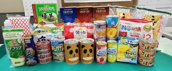 寄付食品の写真