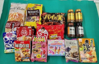 寄付食品の写真